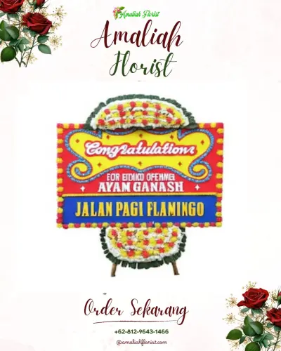 Bunga Papan Congratulation di Koto Lua